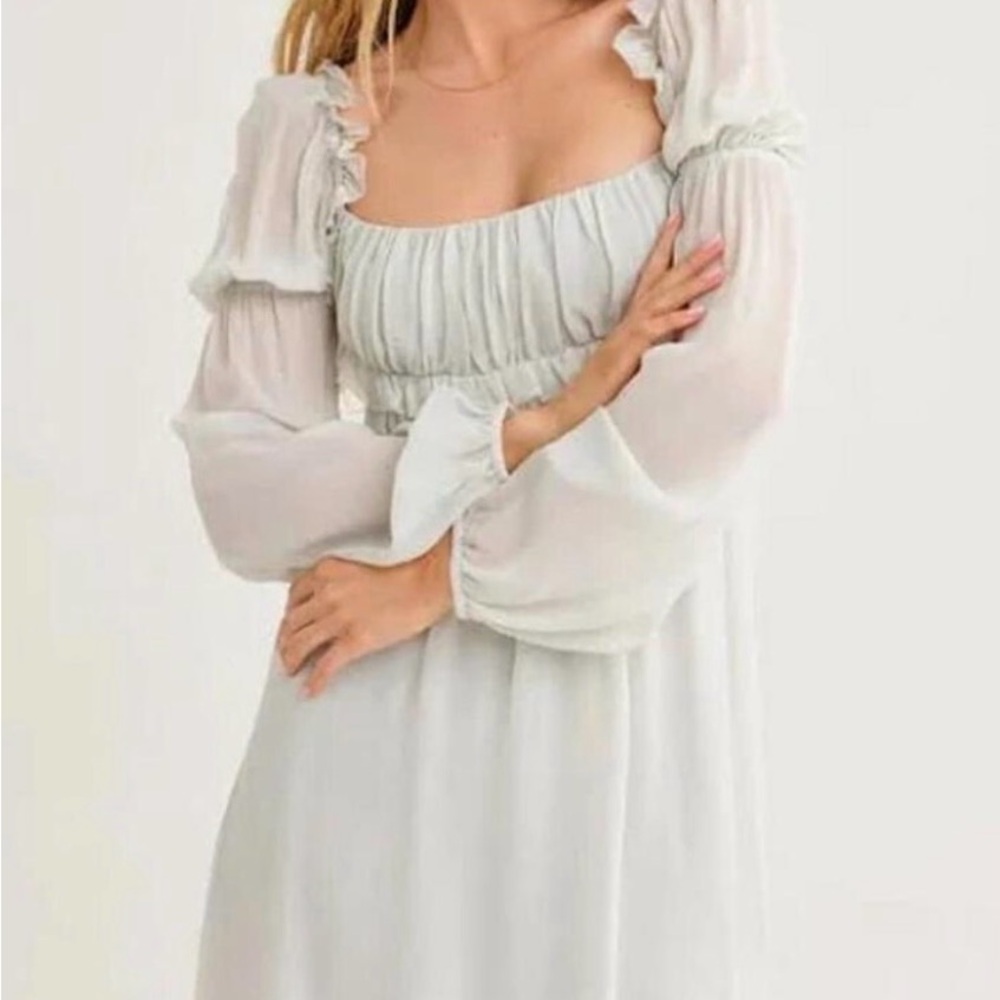 NWT Rumored Only You Mini Dress in Sage - Picture 11 of 16